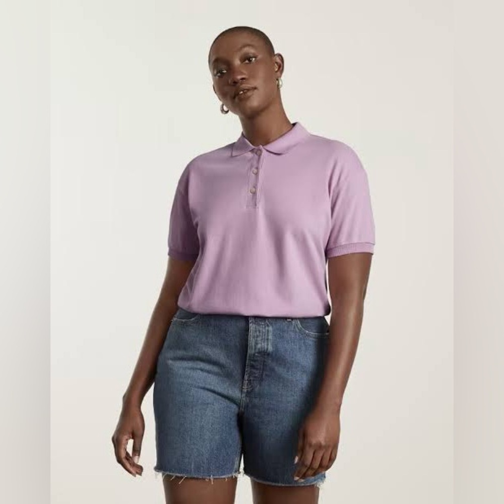 NWT Everlane The Oversized Cotton Polo Shirt